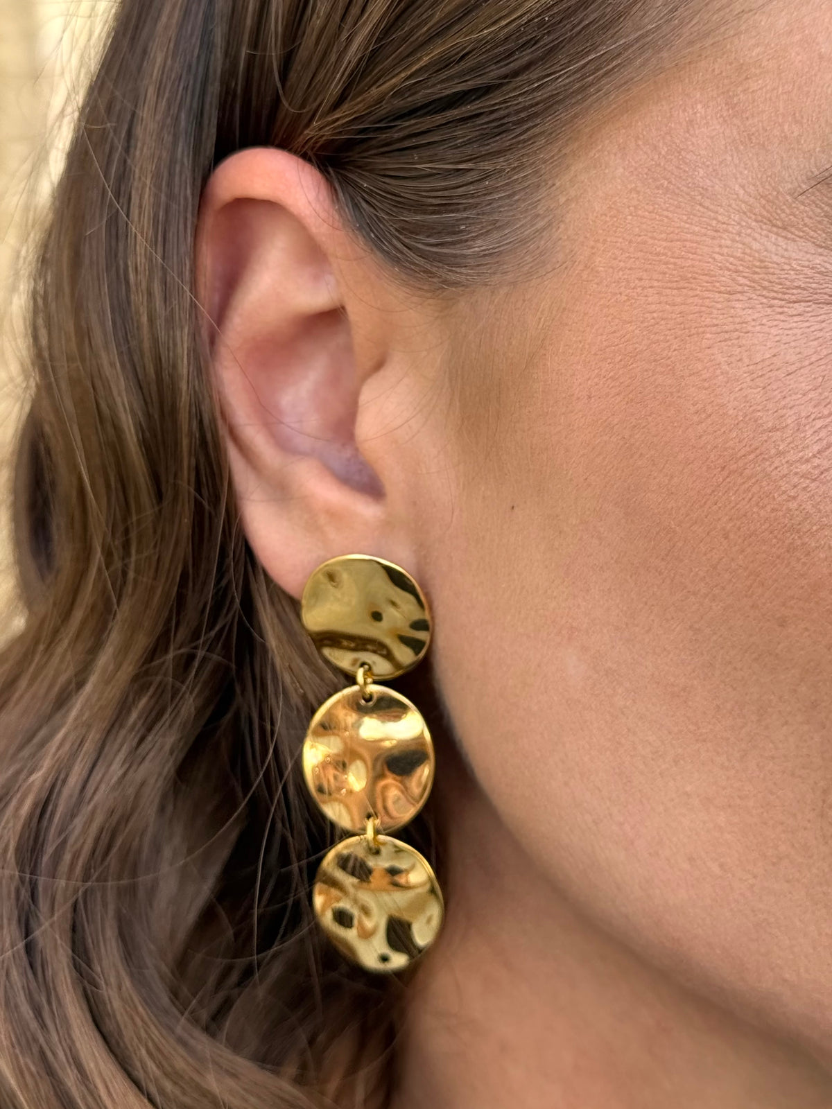 Pendientes Gloria Dorado
