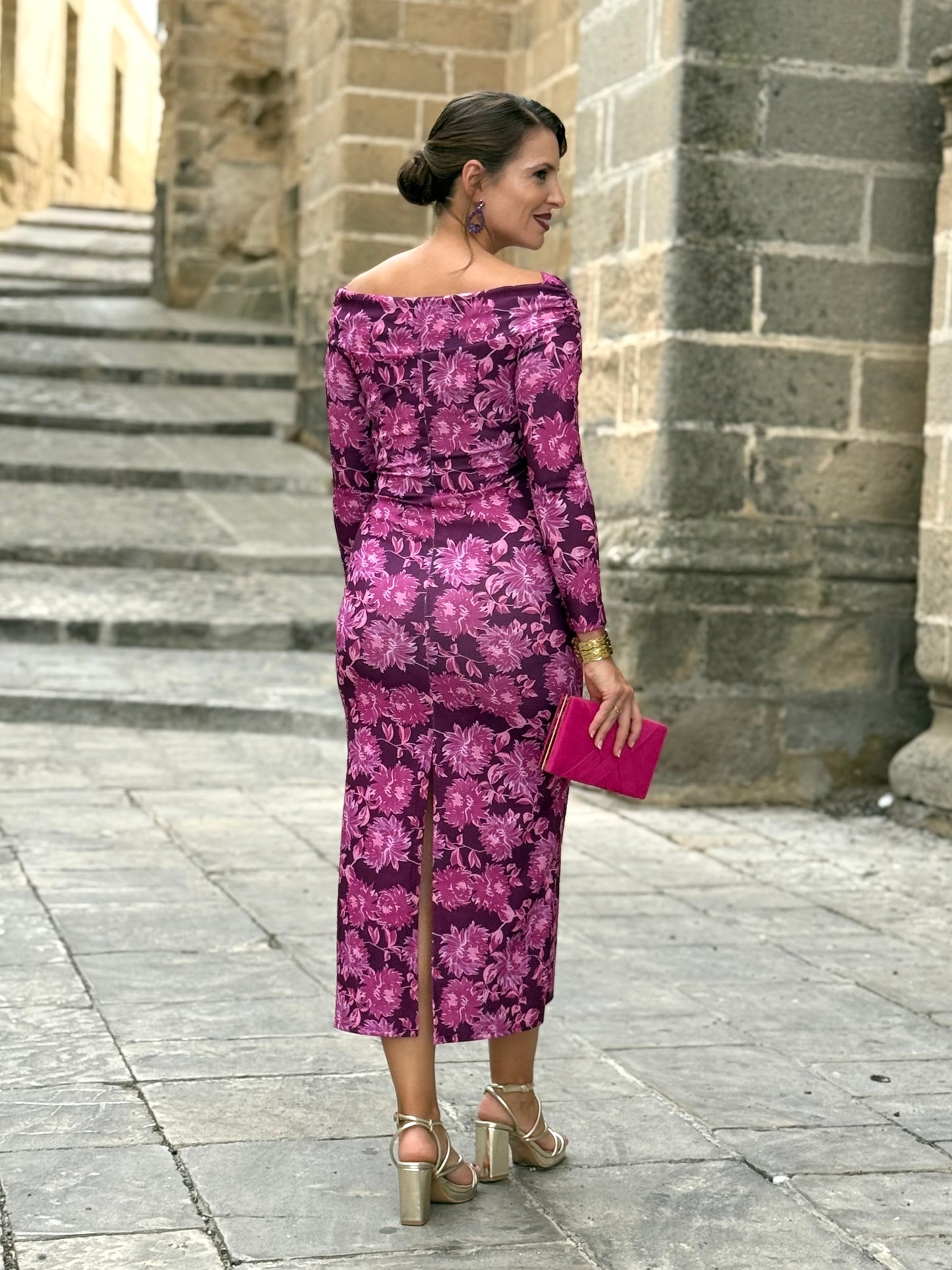 Vestido Elsa Buganvilla