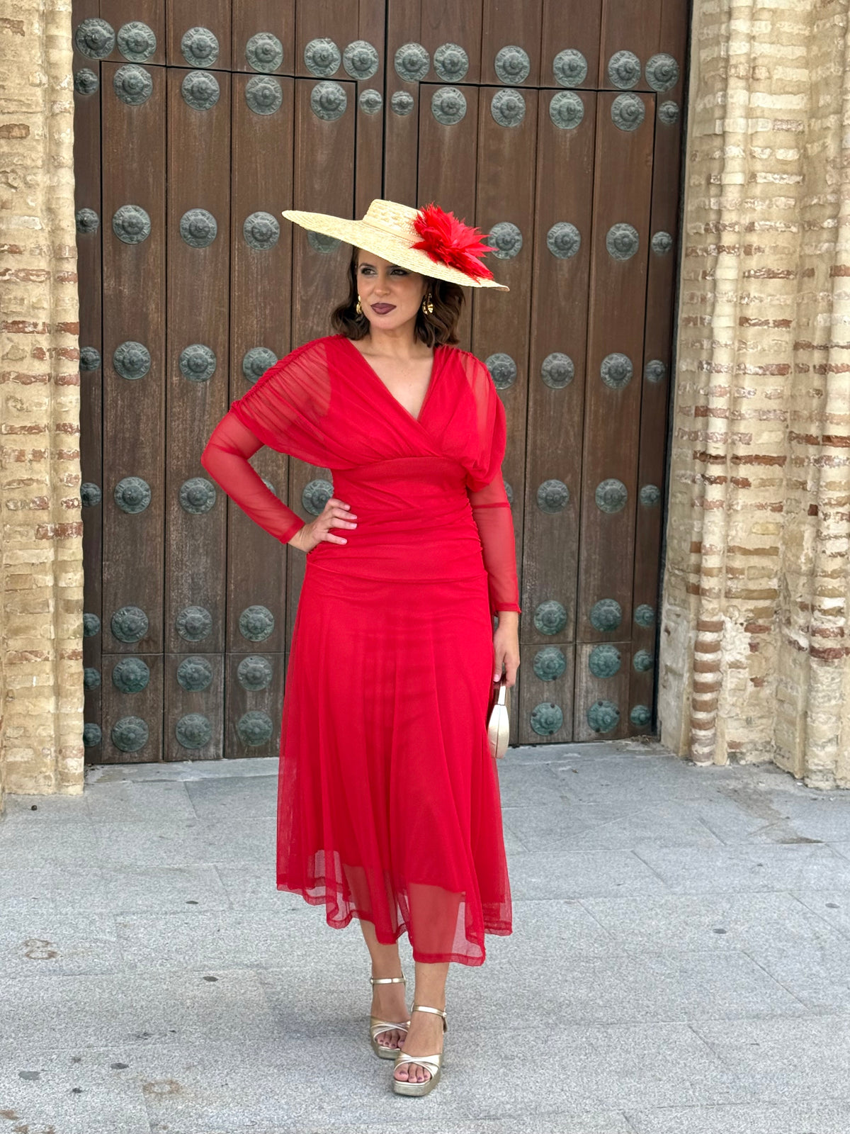 Vestido Graciela Rojo