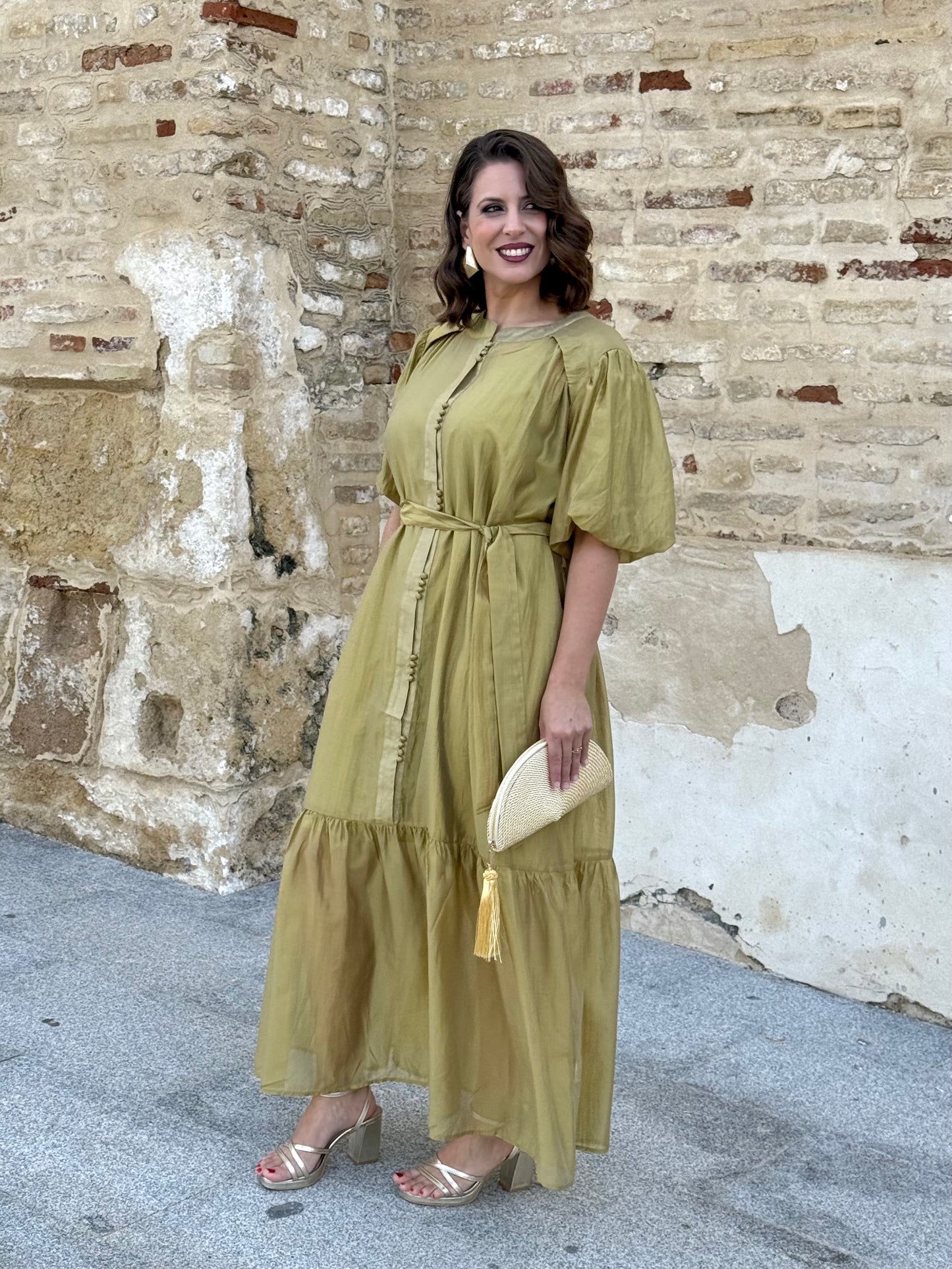 Vestido Menorca Verde Pistacho