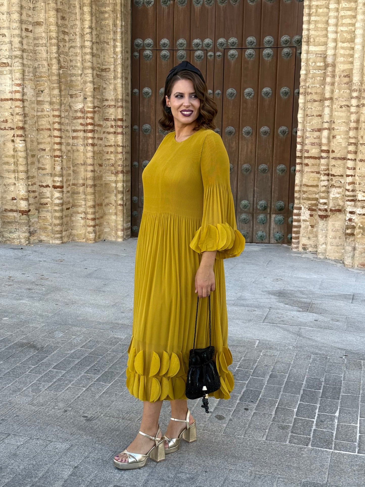 Vestido Alhambra Mostaza