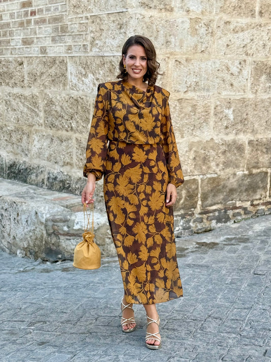 Vestido Mía Mostaza
