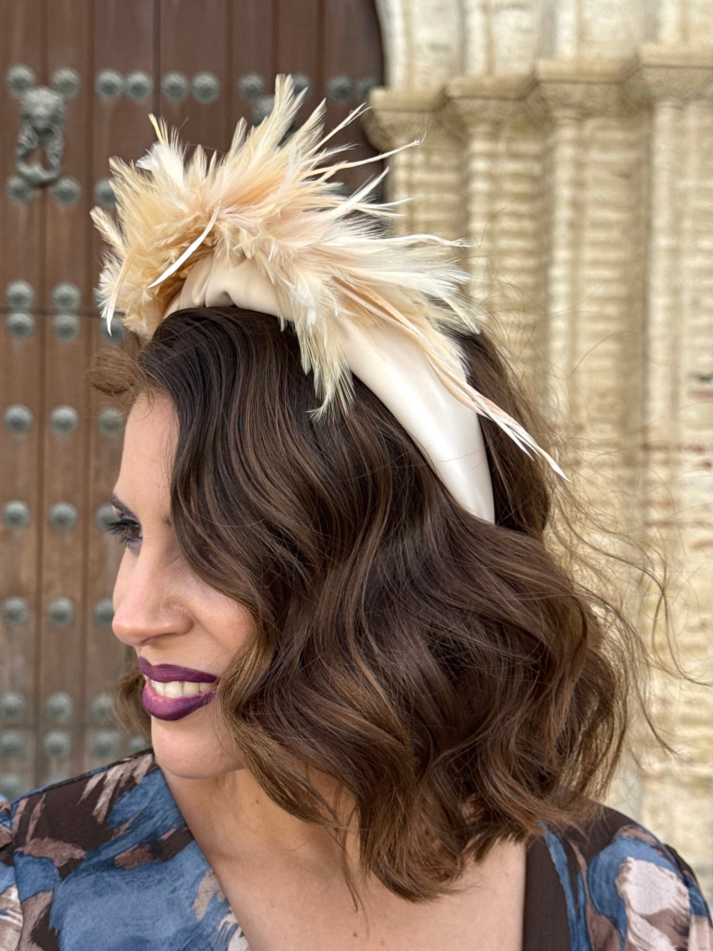 Diadema Aracena Beige
