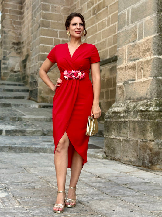 Vestido Amapola Rojo