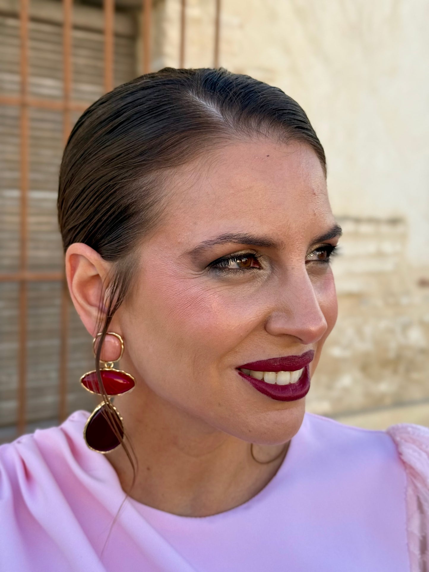 Pendientes Candamo Buganvilla