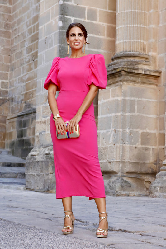 Vestido Regina Fucsia