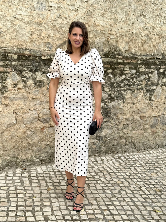 Vestido Mónaco Lunar Blanco