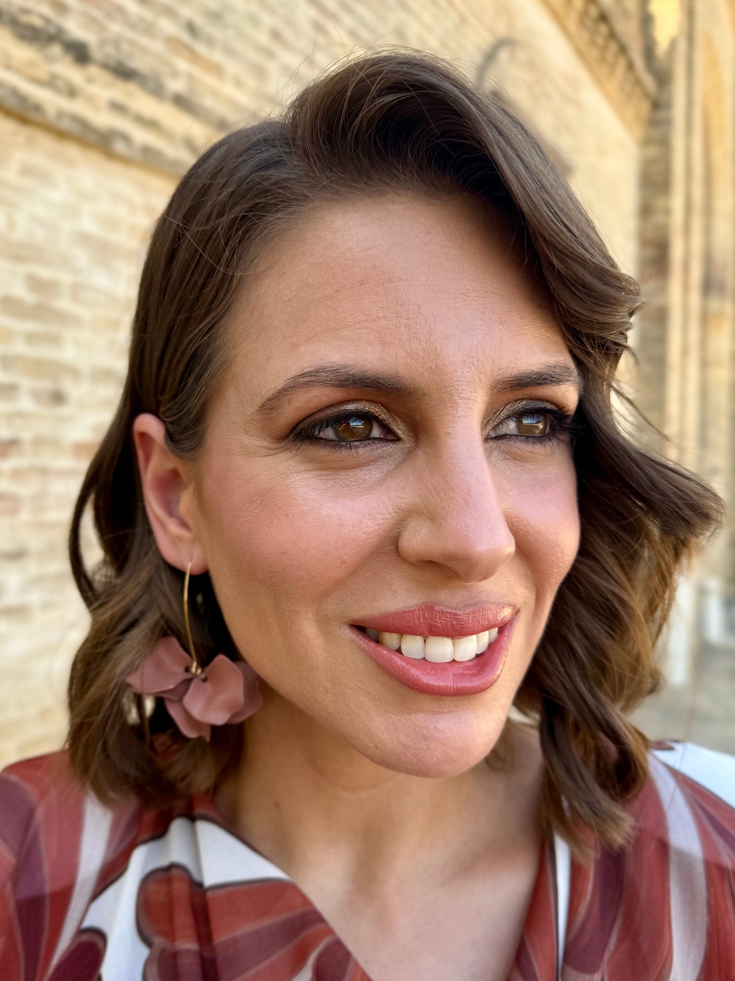 Pendientes Garlitos Marrón Claro