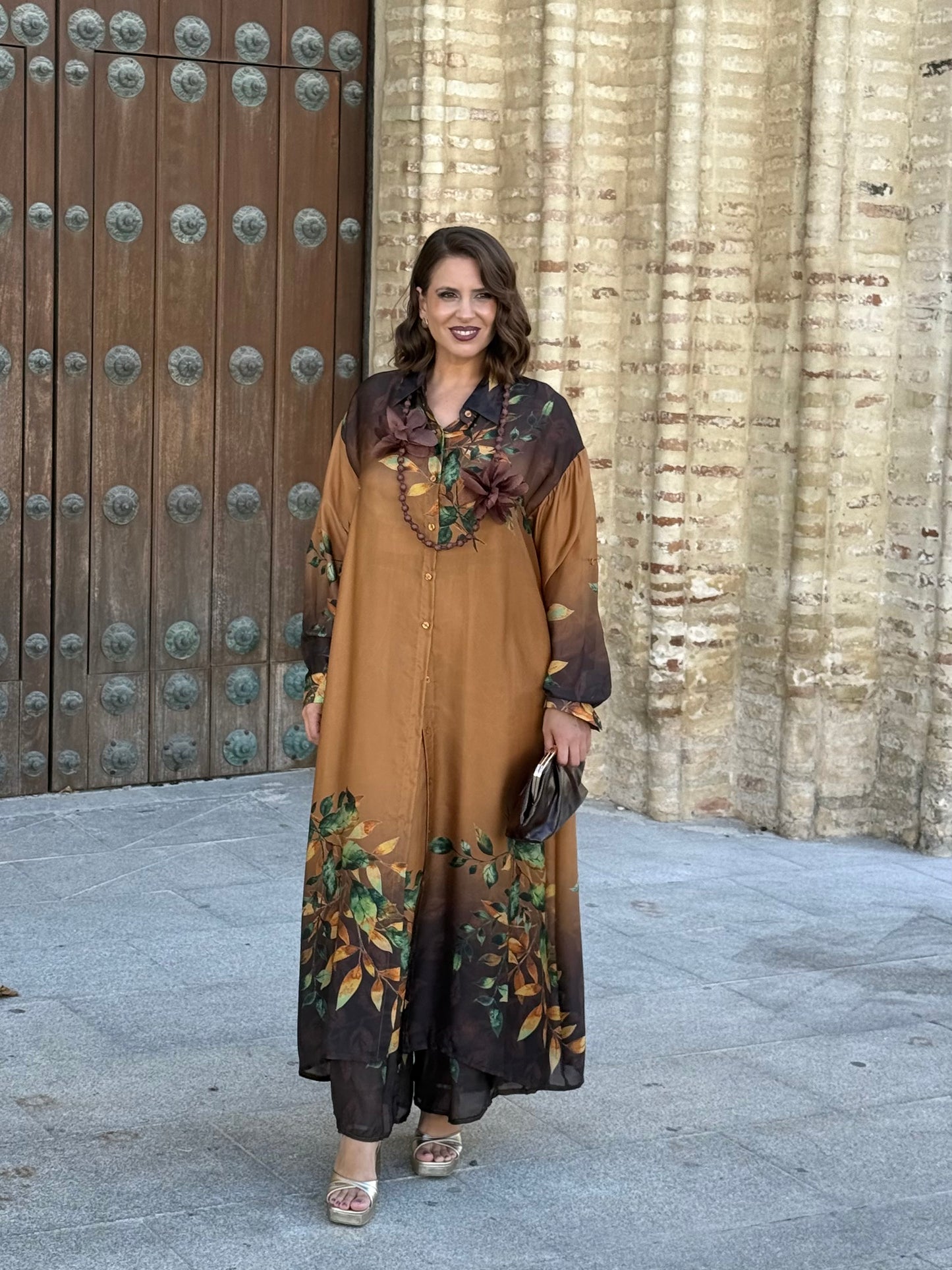 Conjunto Camisero Ámbar Marrón/Mostaza