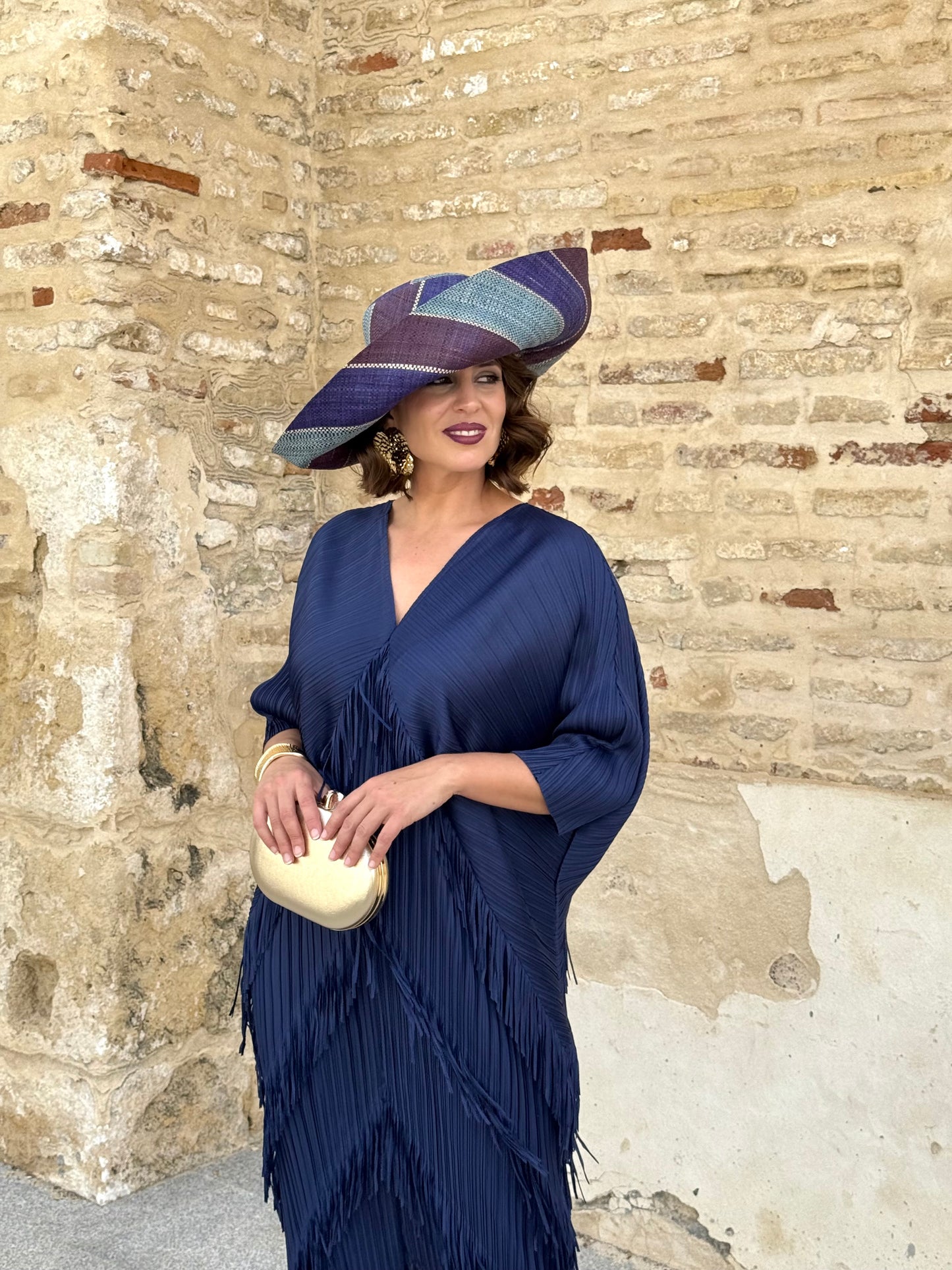 Vestido Adela Azul Marino