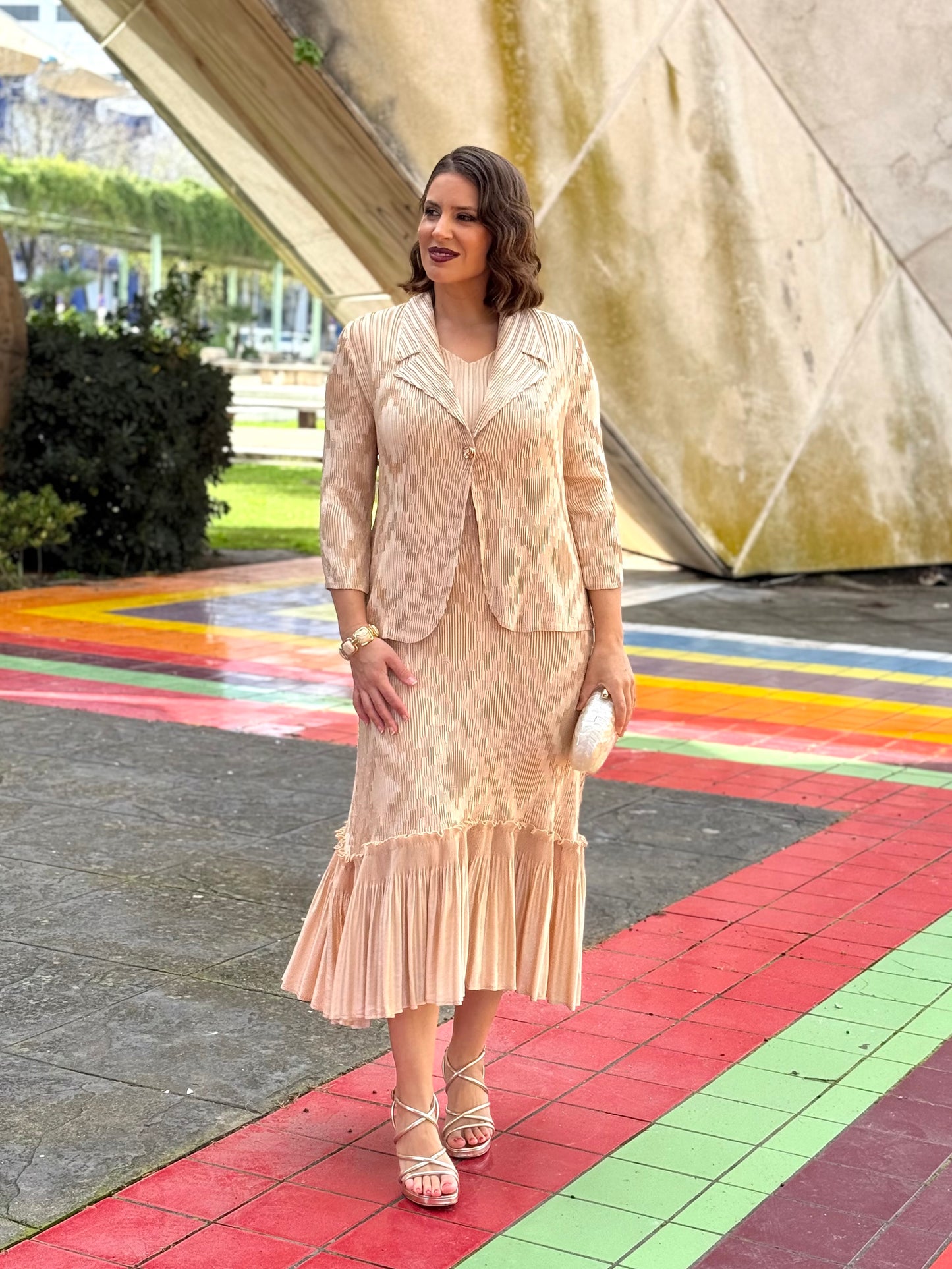 Conjunto Verena Champagne