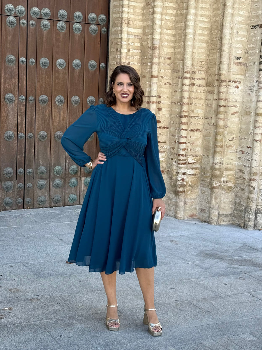 Vestido Renata Petróleo