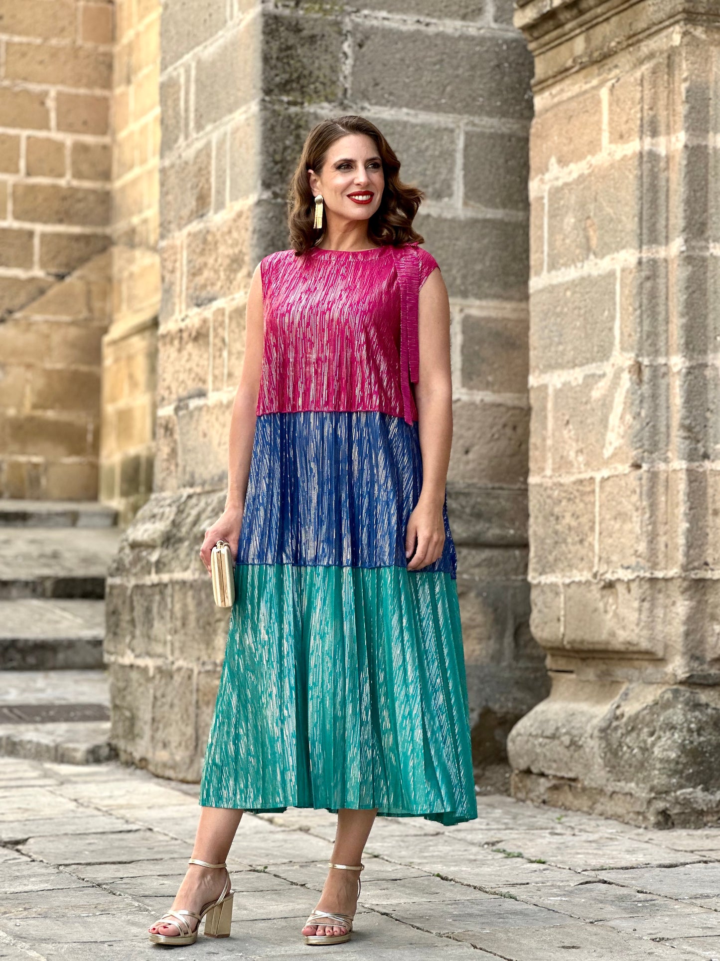 Vestido Bahía Tricolor