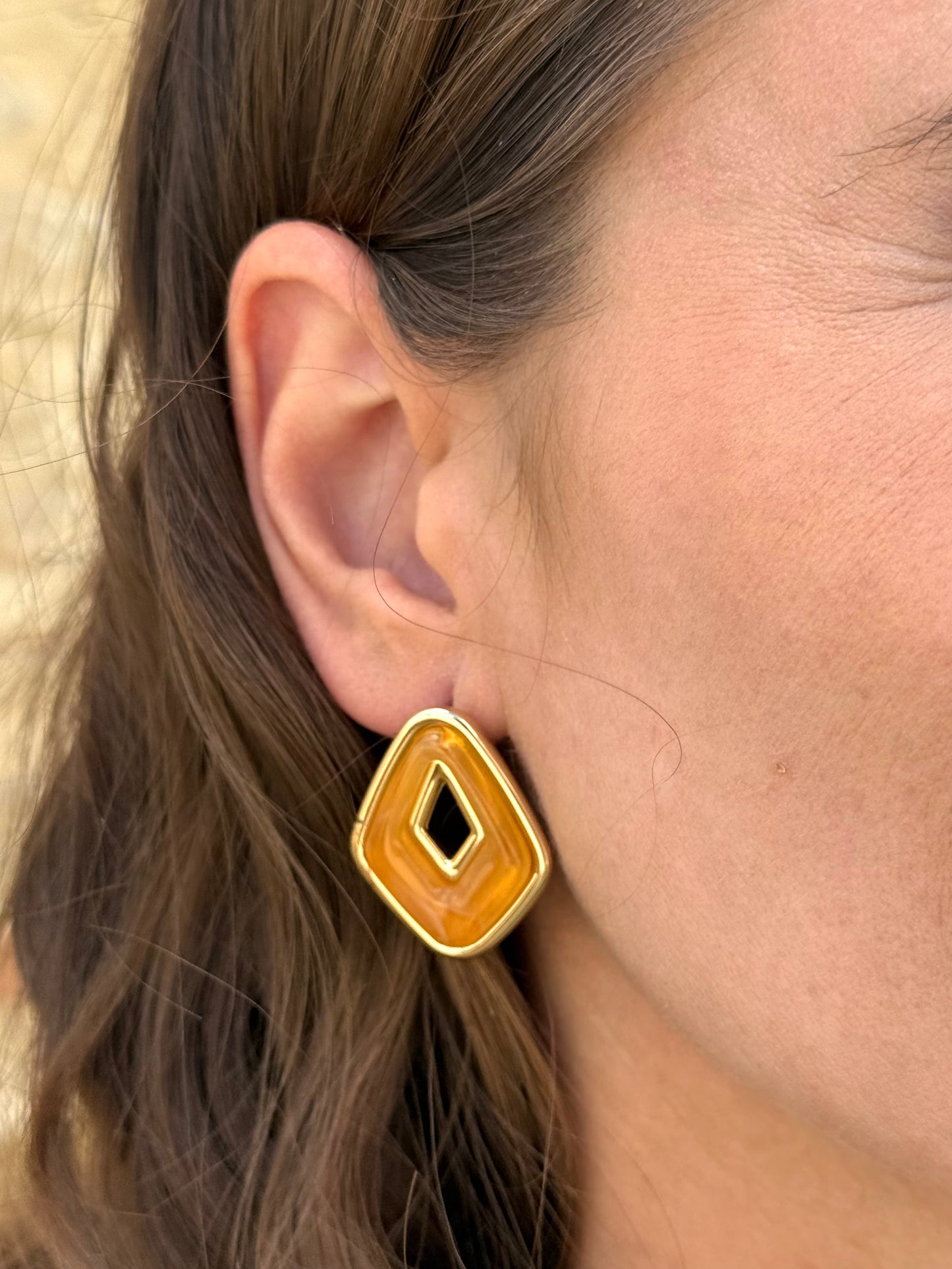 Pendientes Erika Beige/Camel