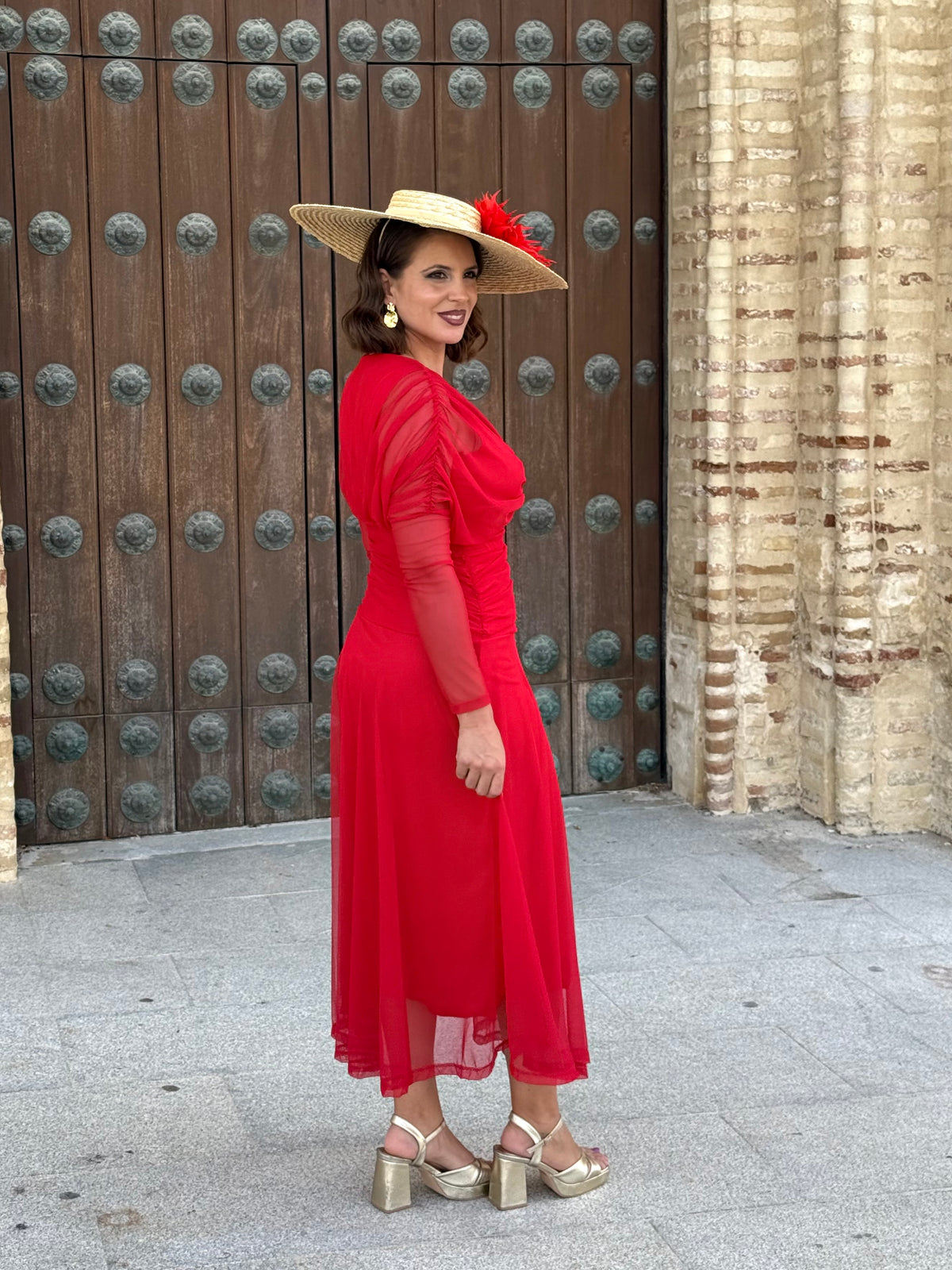Vestido Graciela Rojo