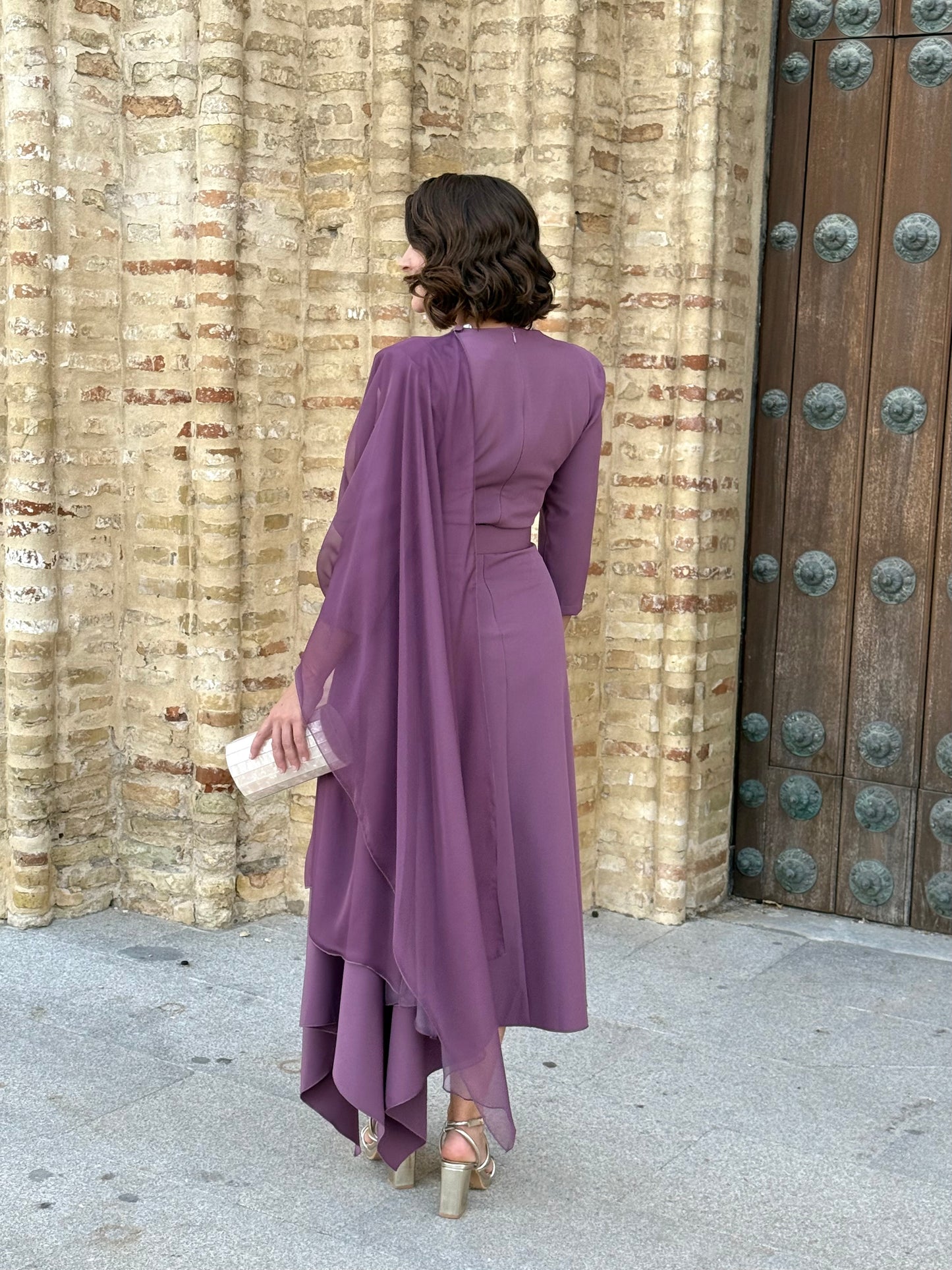 Vestido Palmira Malva Empolvado