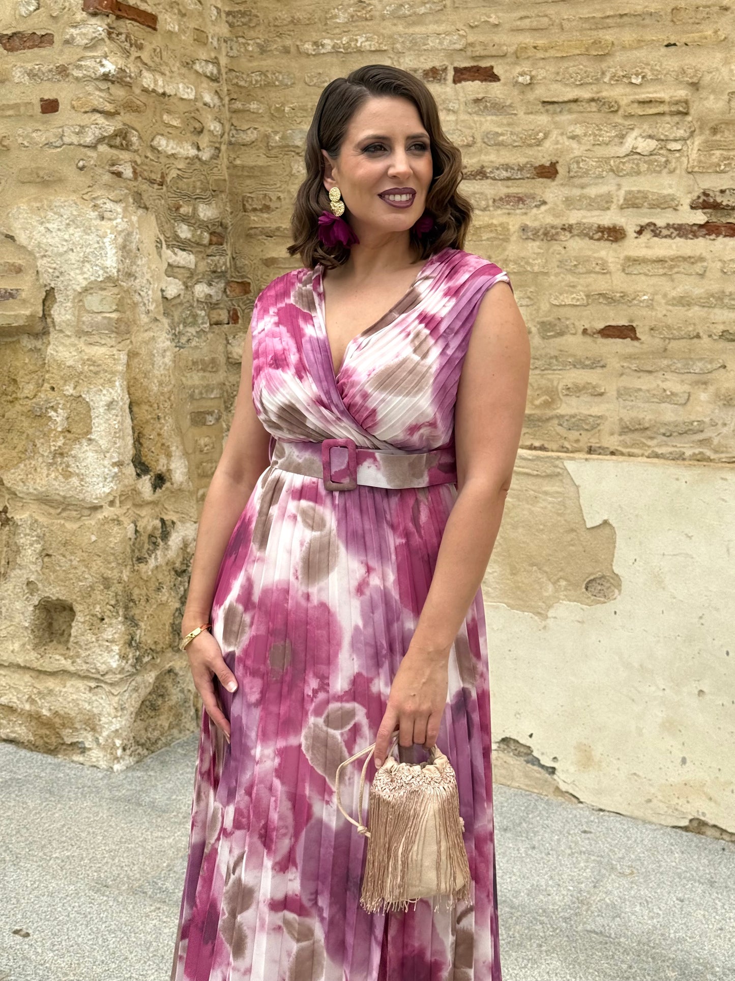 Vestido Amalia Buganvilla