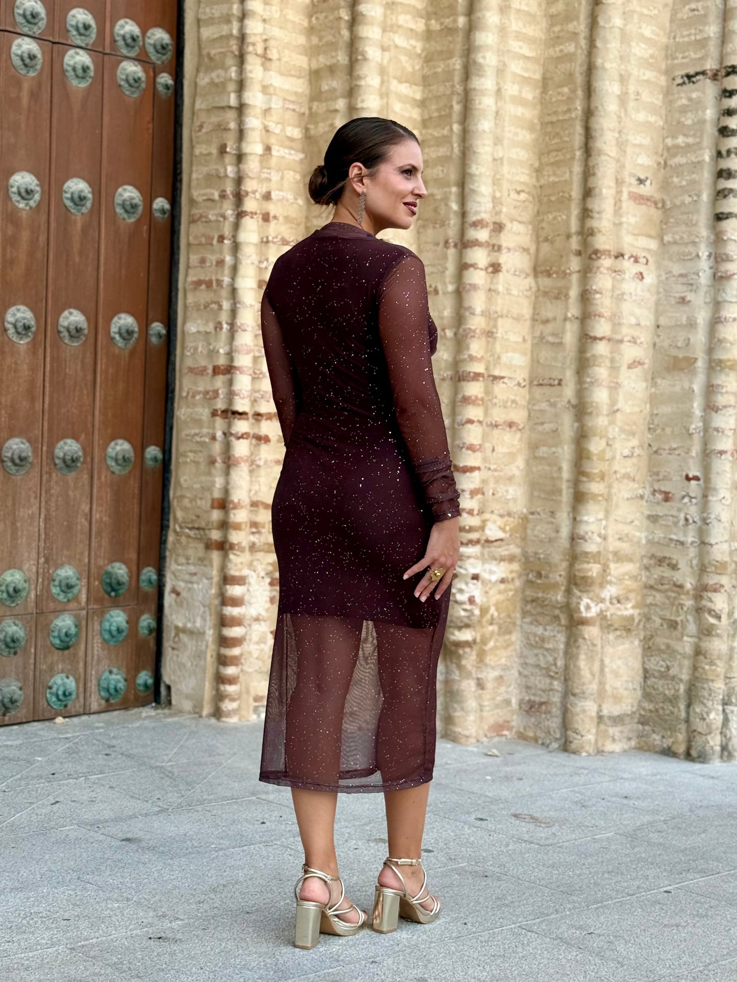 Vestido Olara Marrón