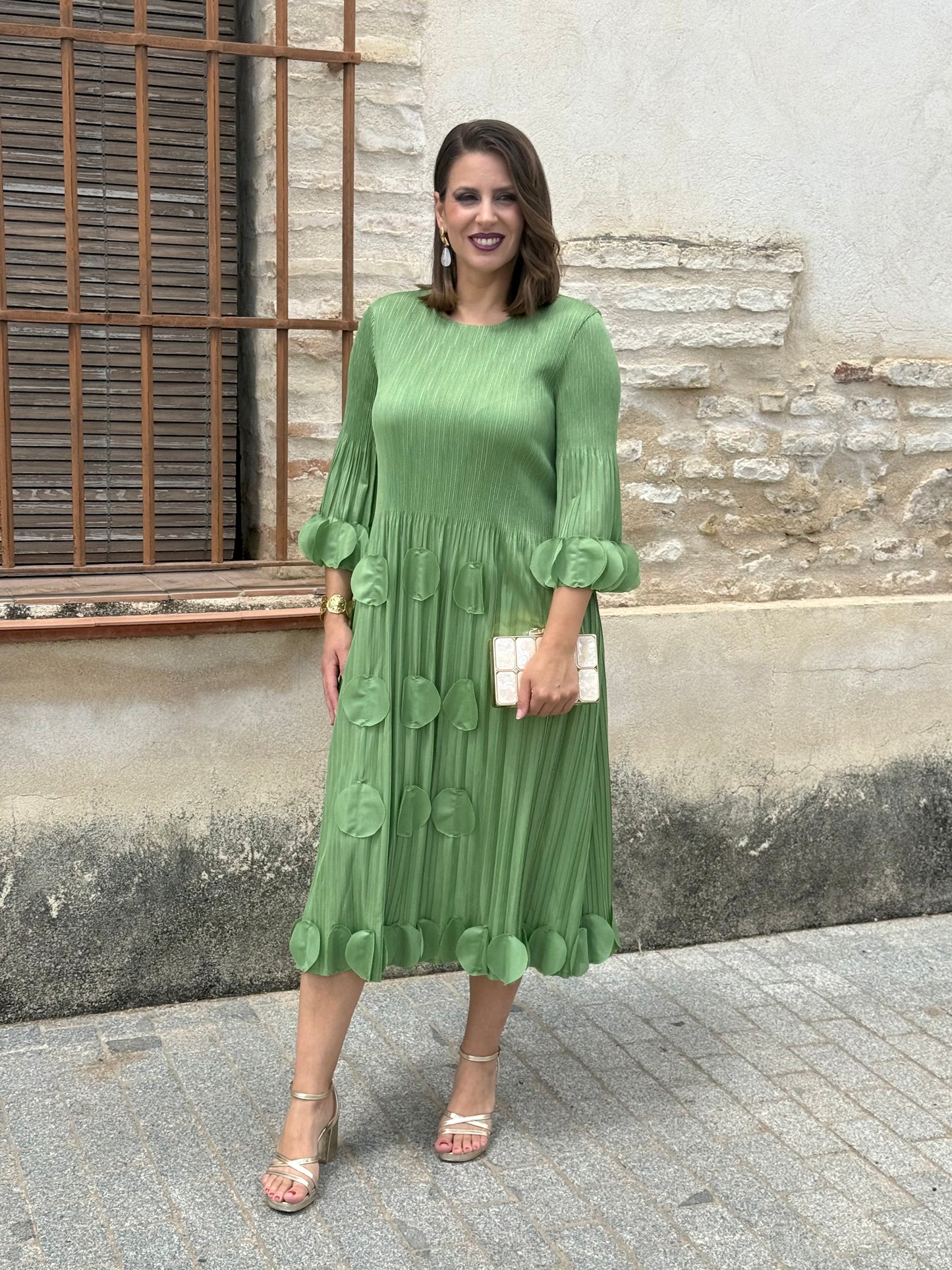 Vestido Anastasia Verde Manzana