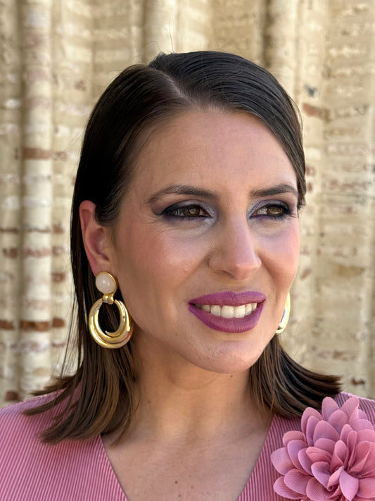 Pendientes Málaga Marfil