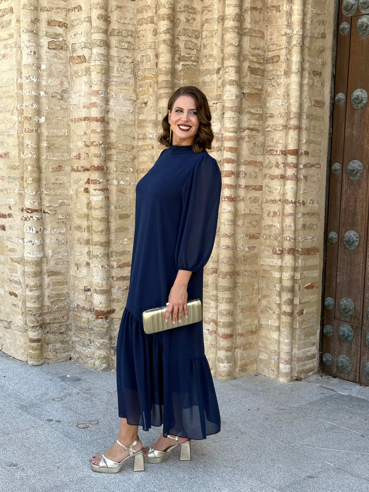 Vestido Amalia Azul Marino