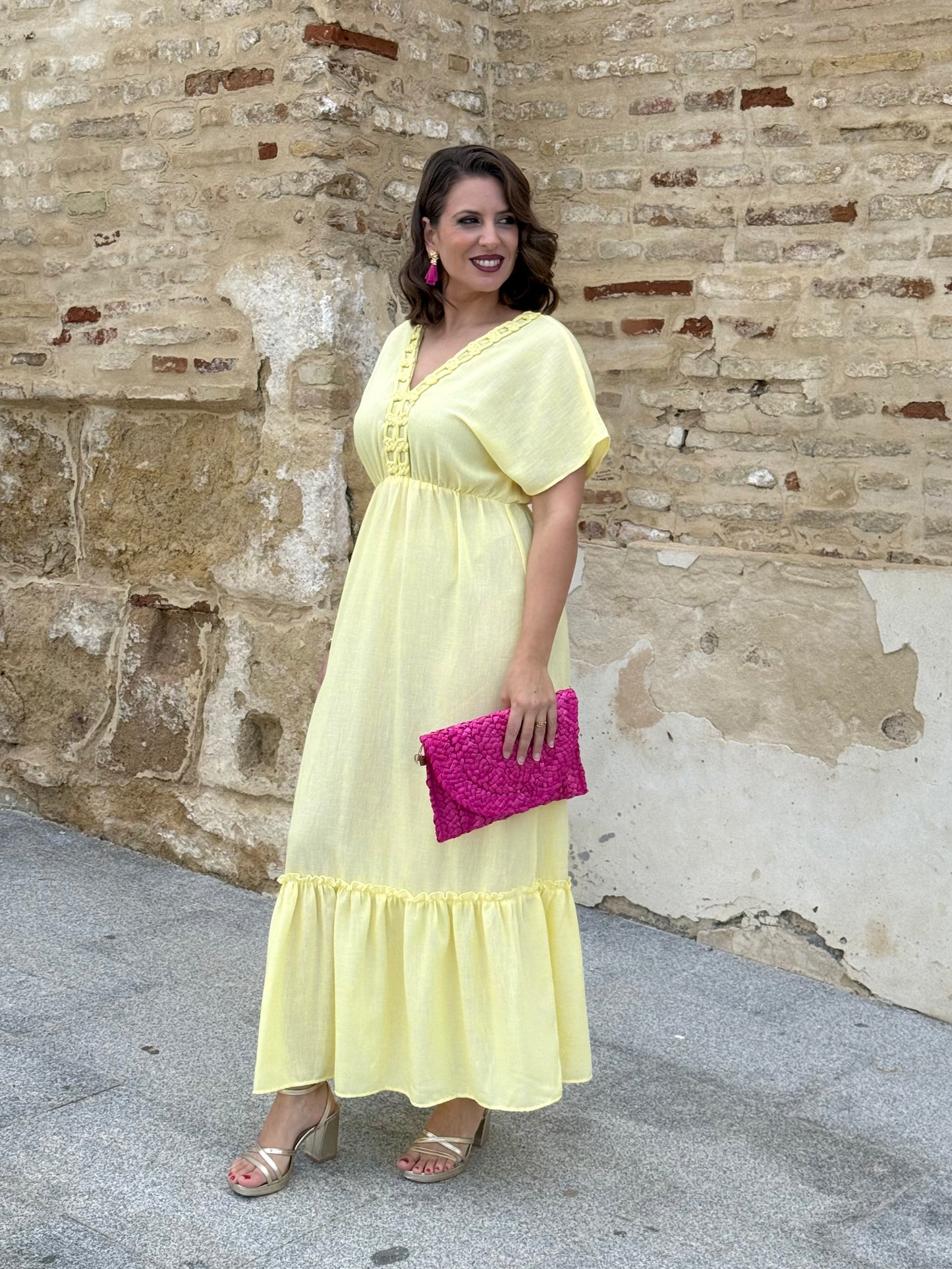 Vestido Sílvia Amarillo