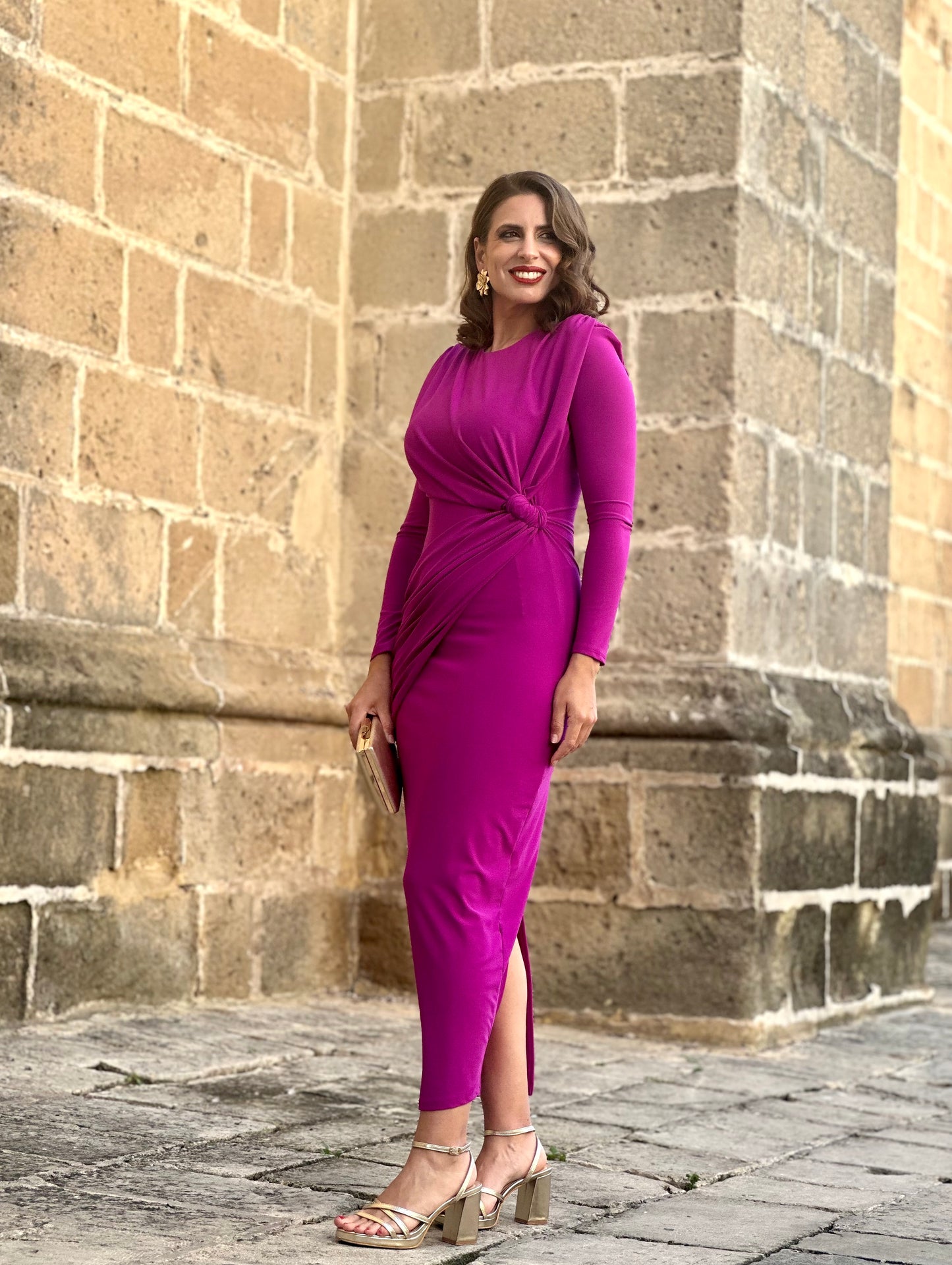 Vestido Cayetana Buganvilla