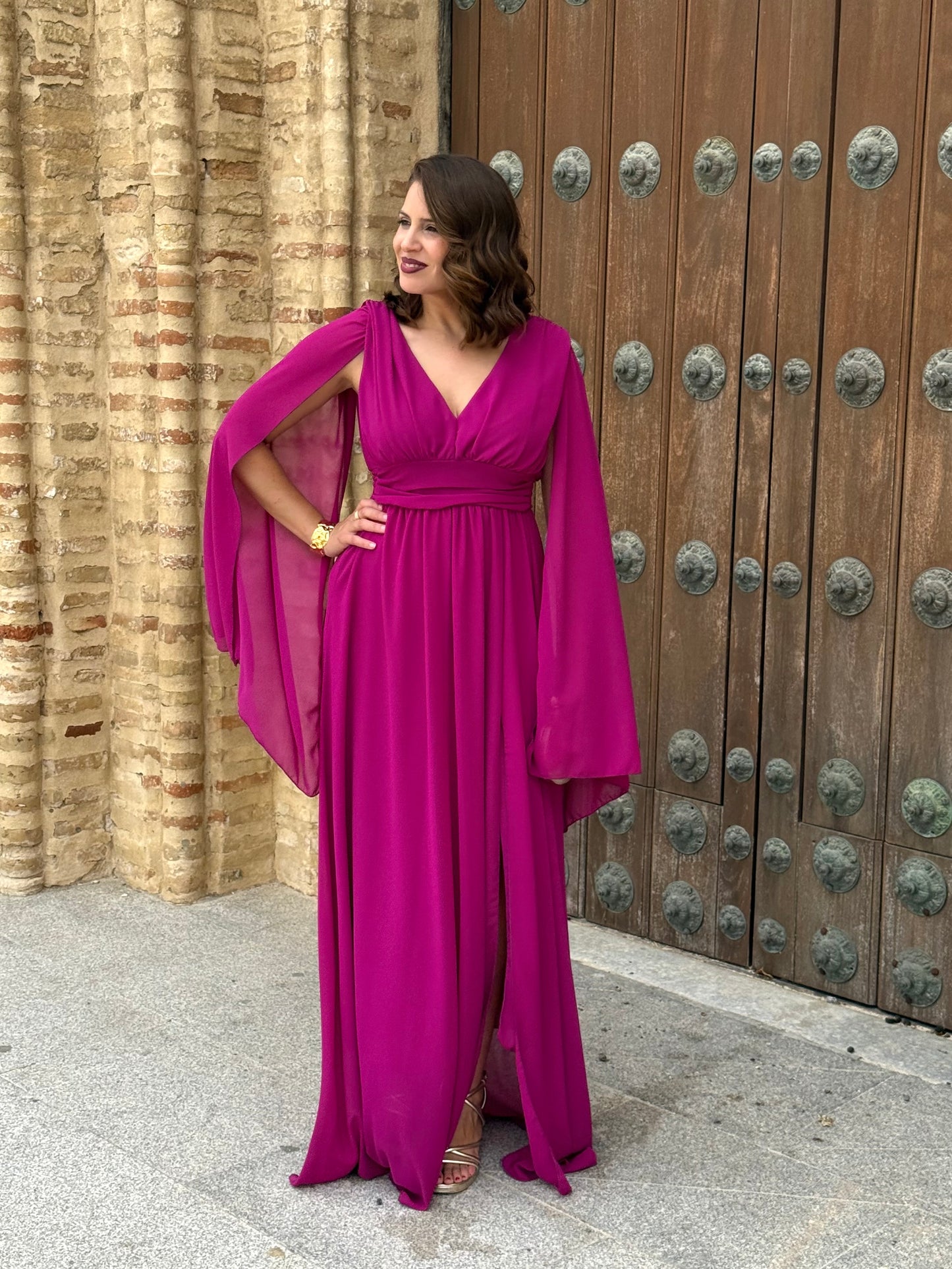 Vestido Antonela Buganvilla