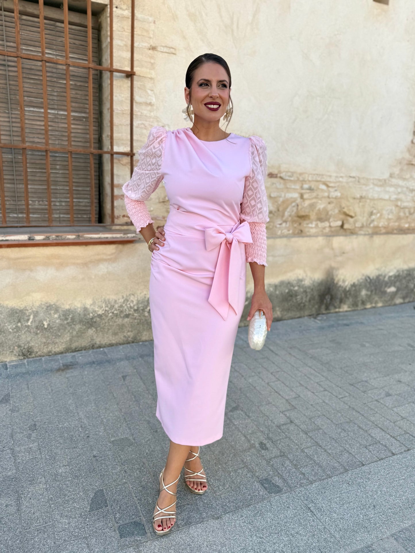 Vestido Celia Rosa