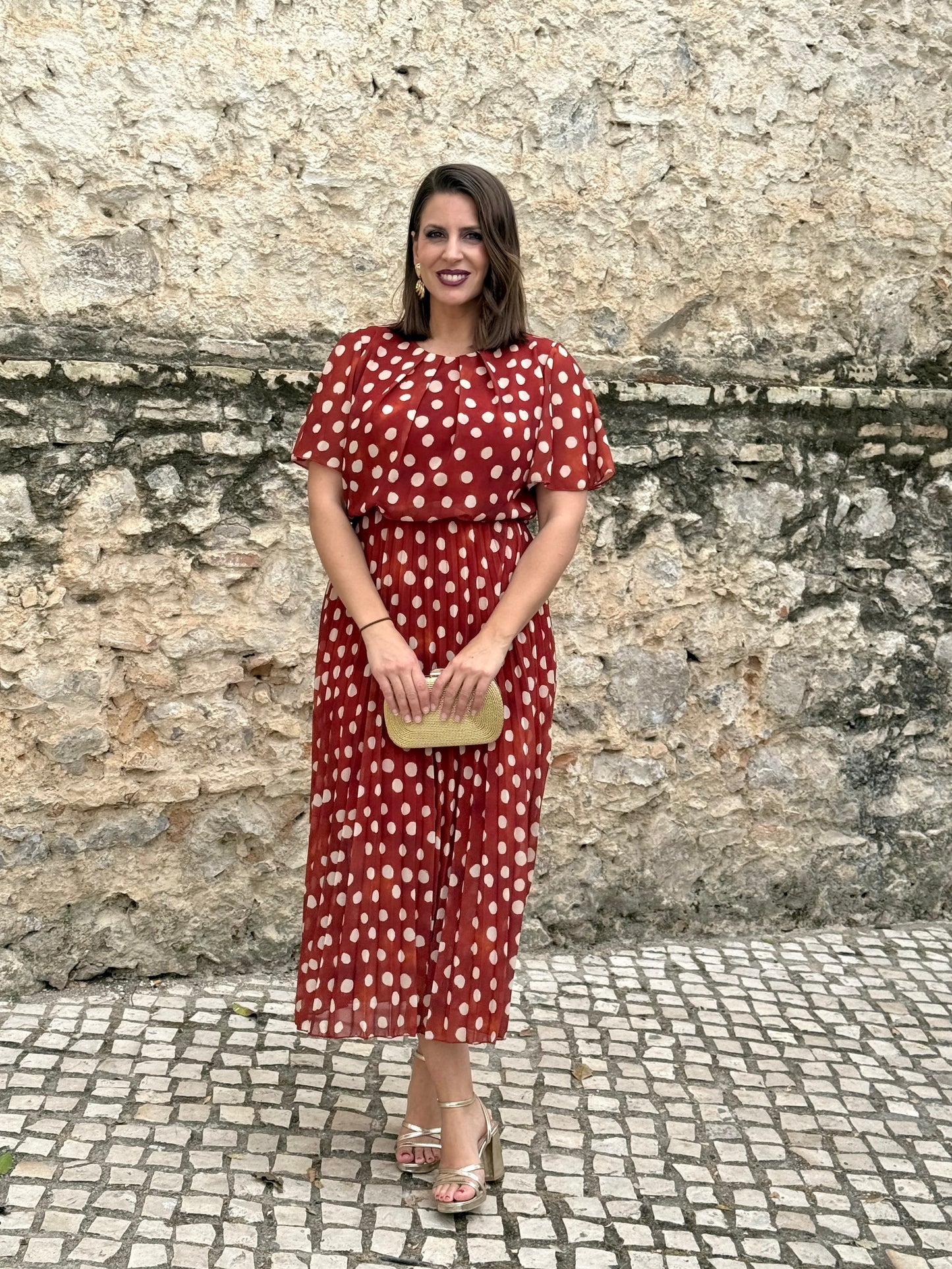 Vestido Bruma Lunar Teja