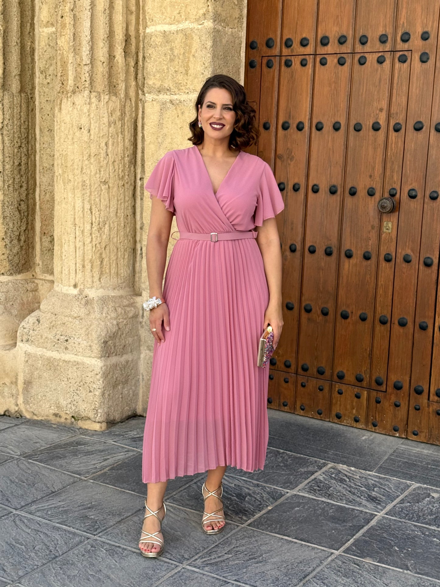 Vestido Valeria Rosa