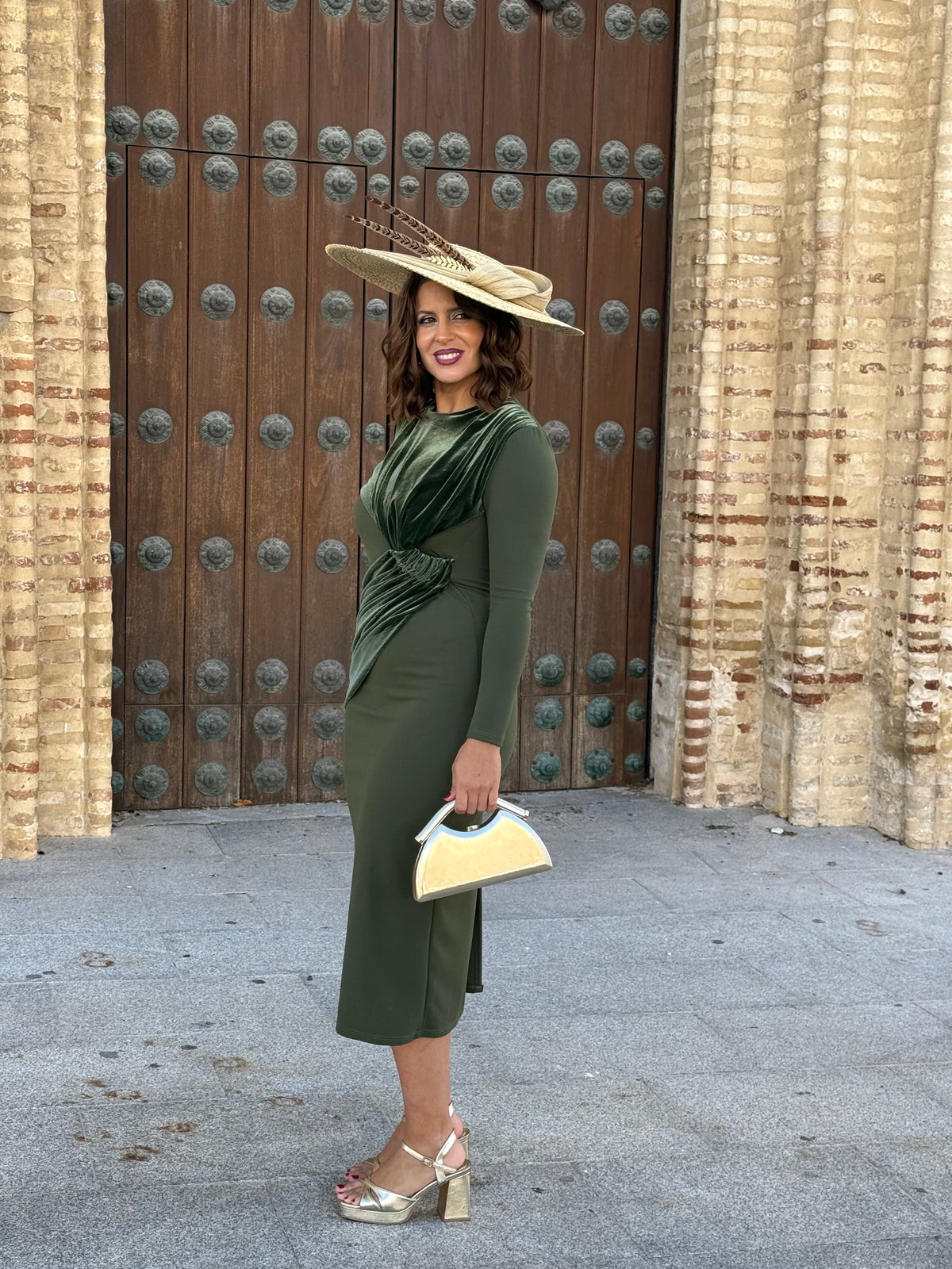 Vestido Velvet Terciopelo Verde