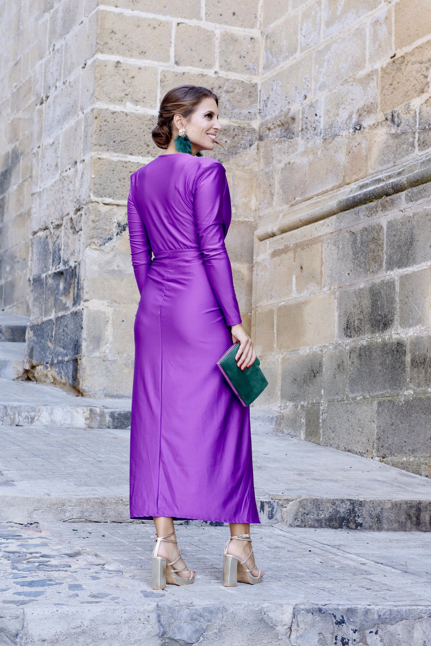 Vestido Galena Morado