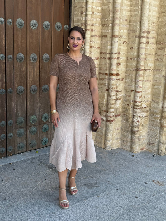 Vestido Velaria Camel
