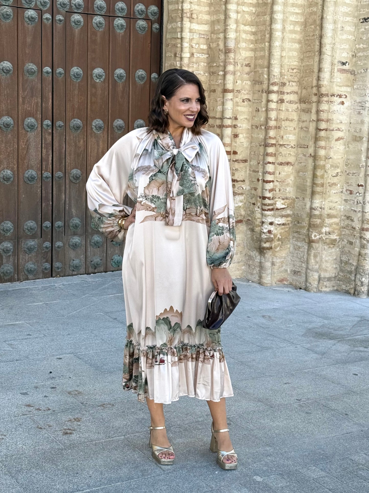 Vestido Karol Beige
