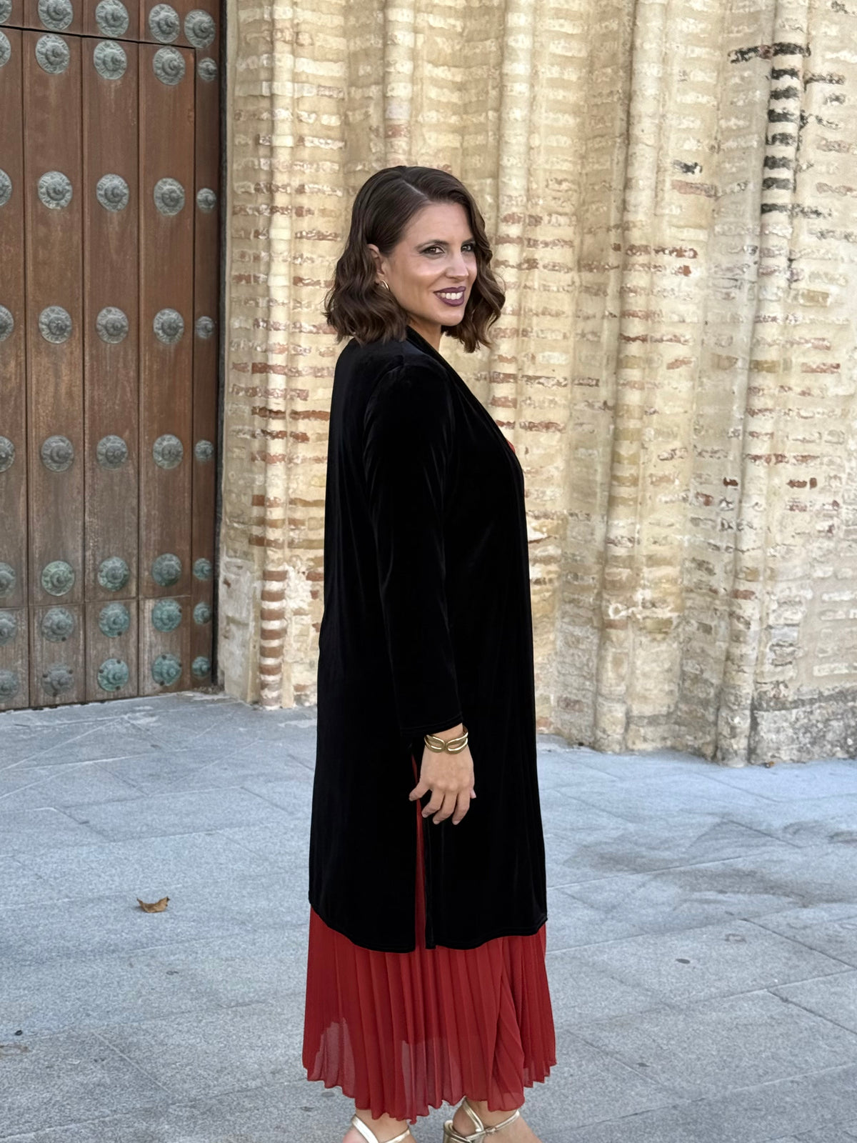 Kimono de Terciopelo Negro