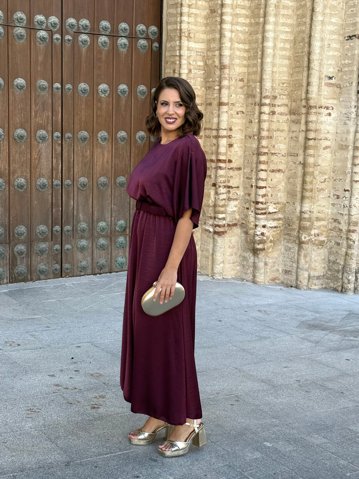 Vestido Alba Burdeos