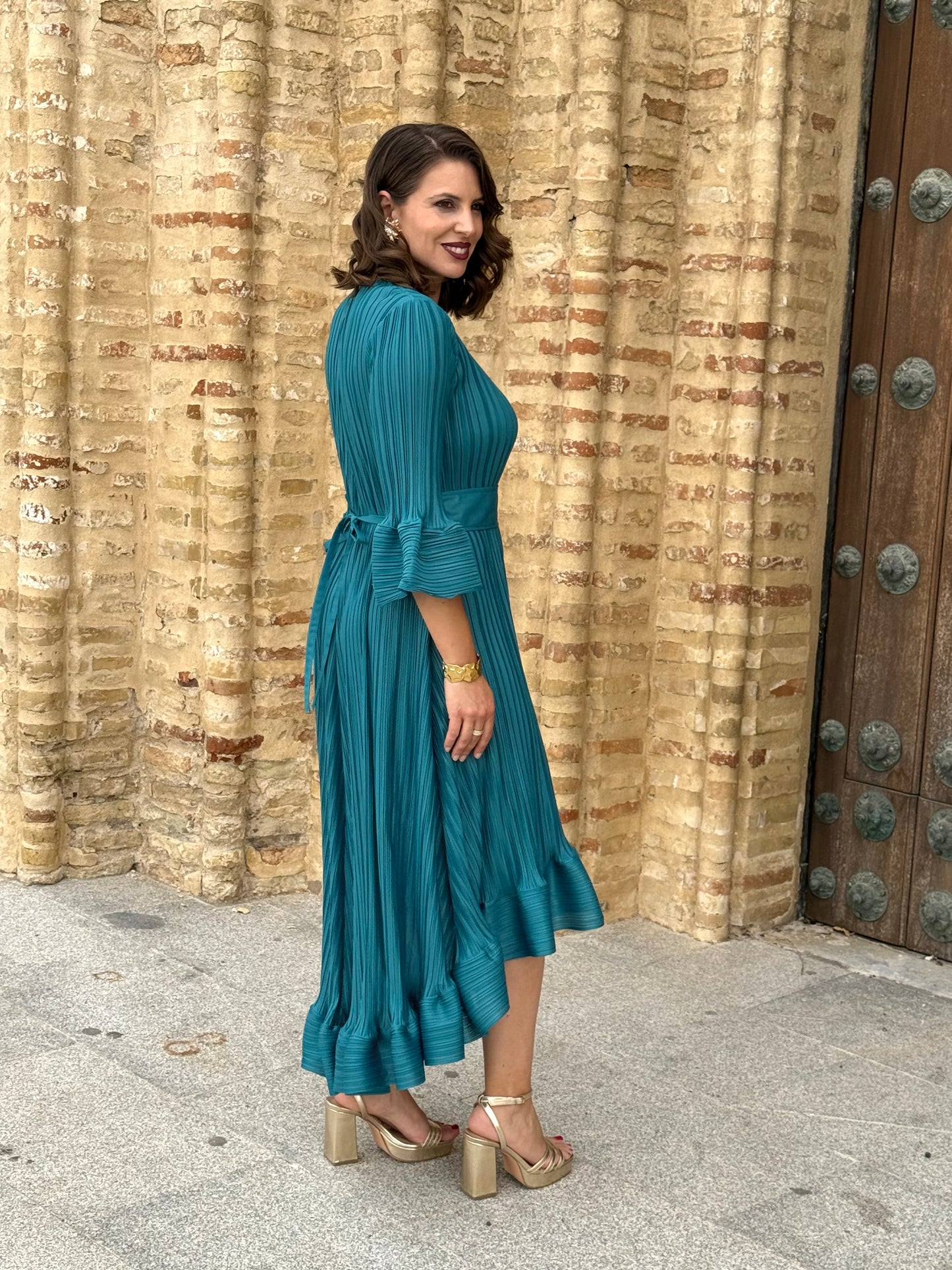 Vestido Nerja Petróleo