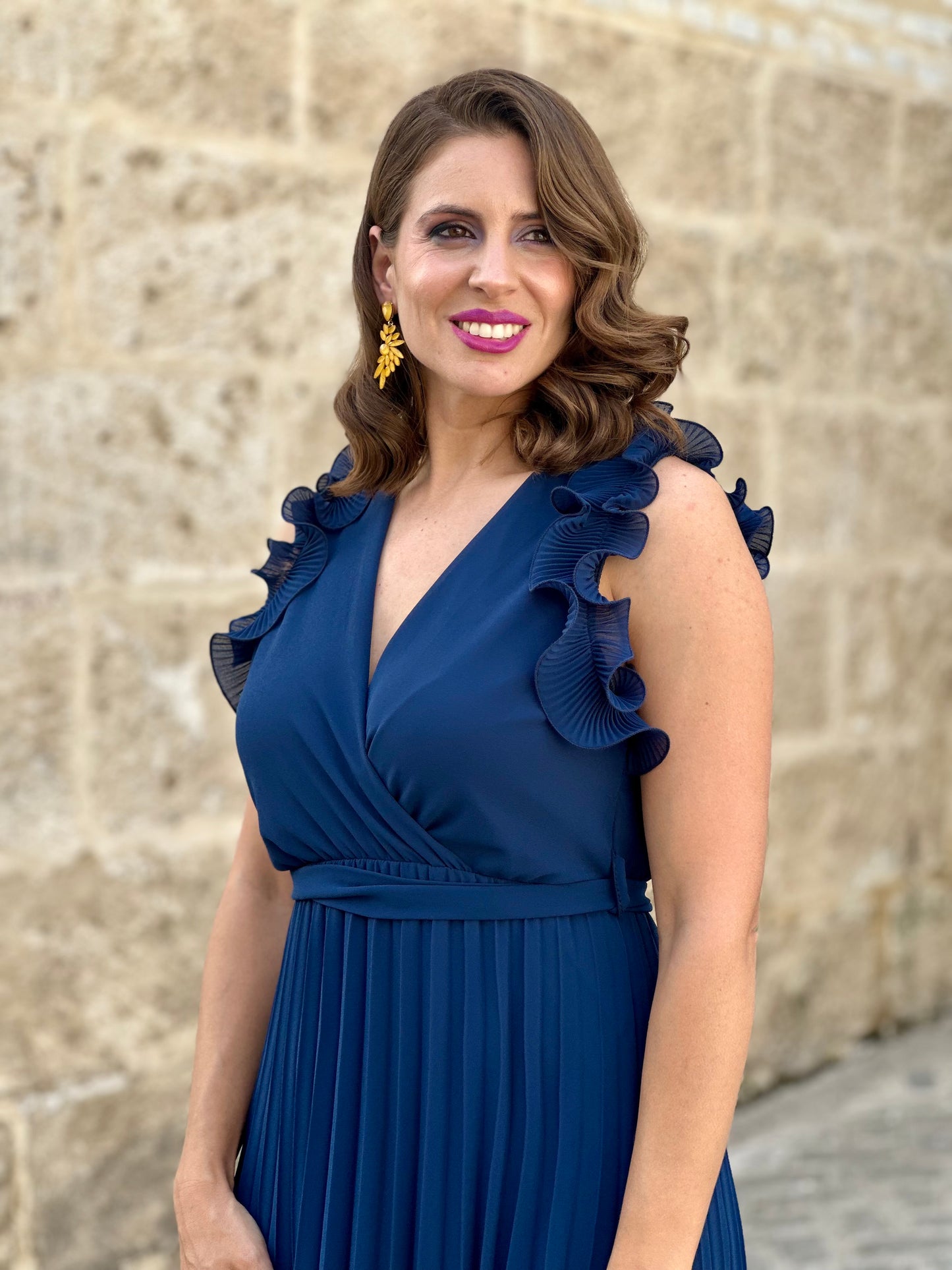 Vestido Alborada Azul Marino