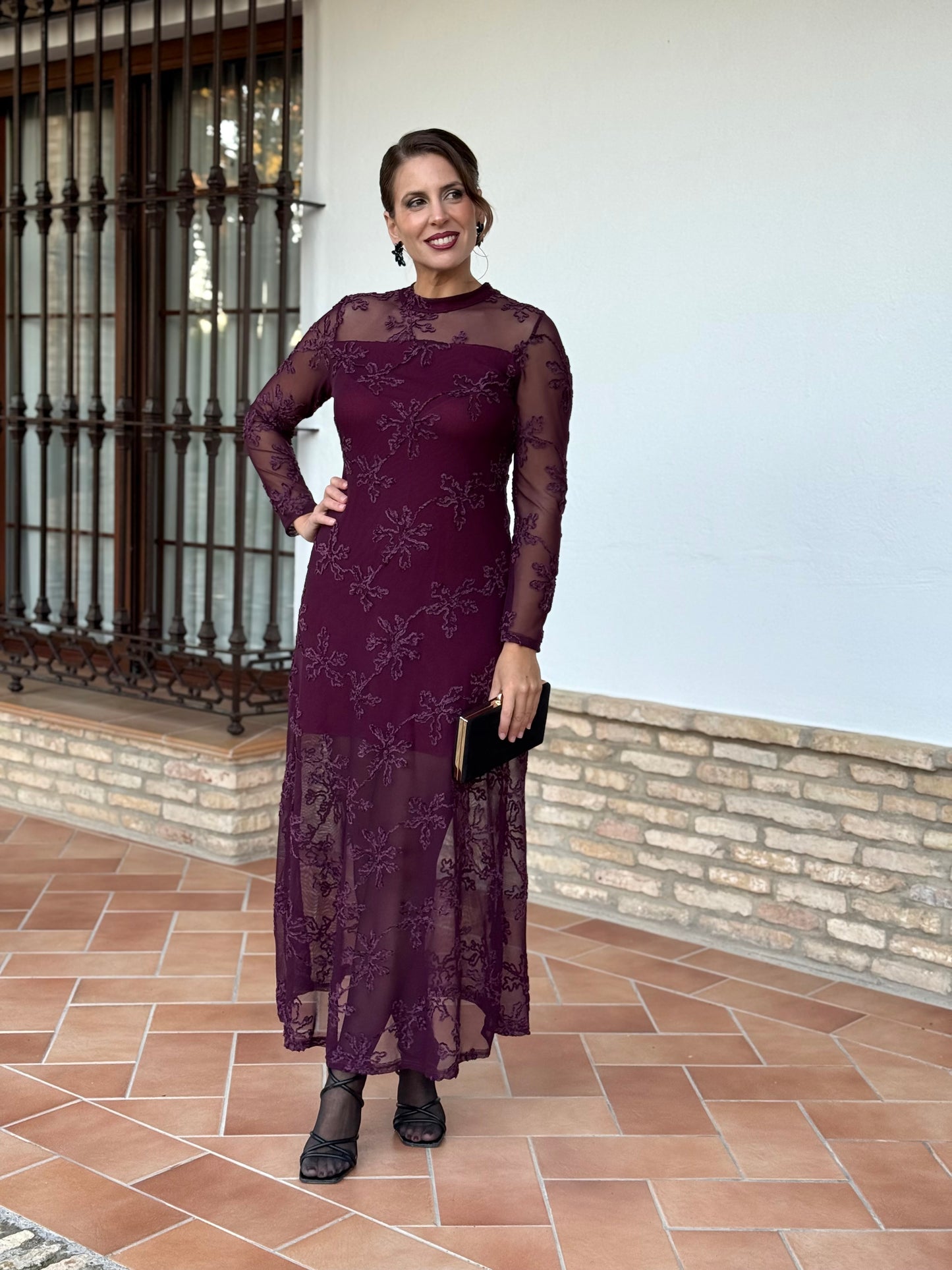 Vestido Mareva Burdeos