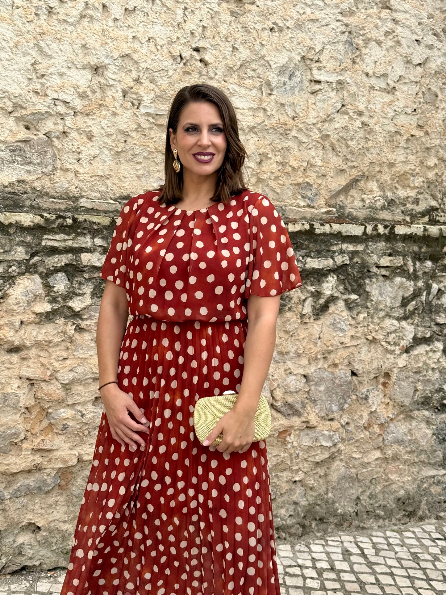 Vestido Bruma Lunar Teja