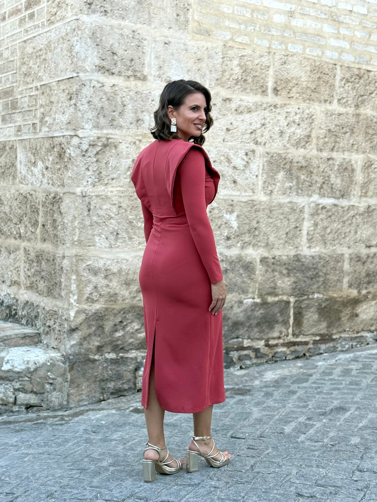 Vestido María Teja