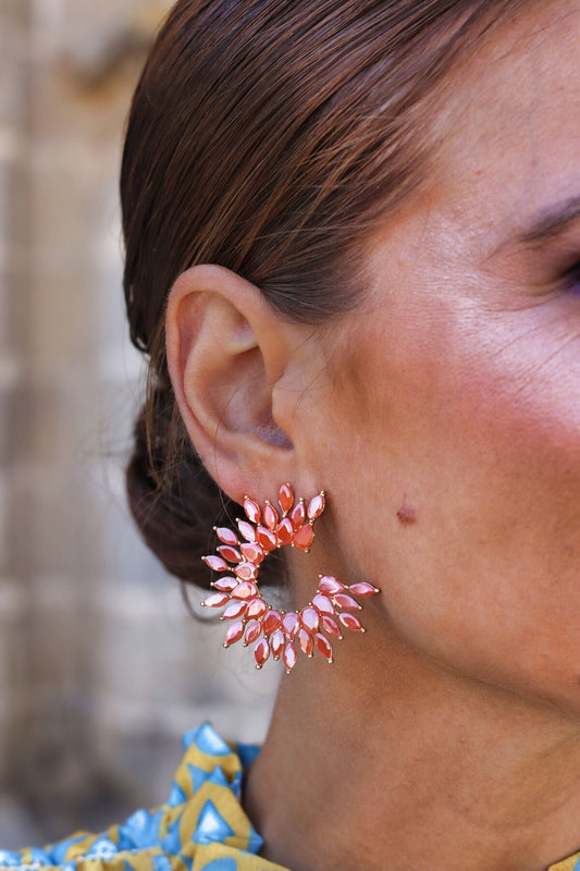 Pendientes Rosaura Naranja