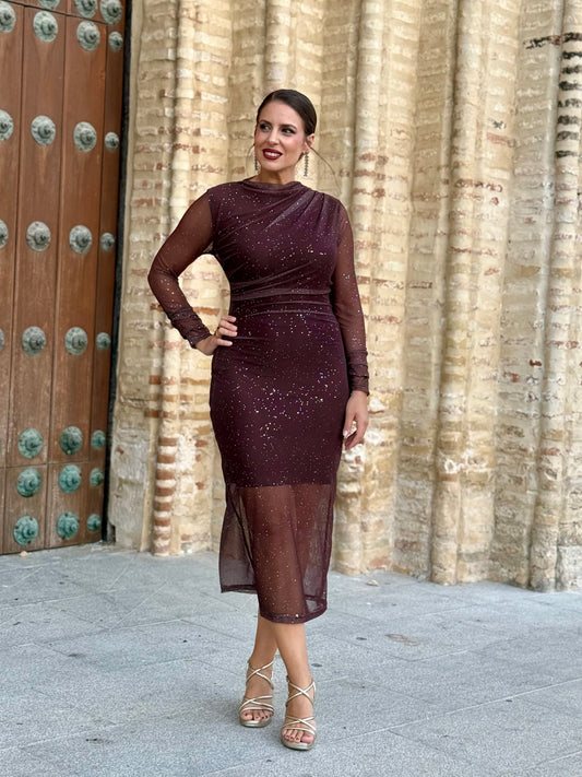 Vestido Olara Marrón