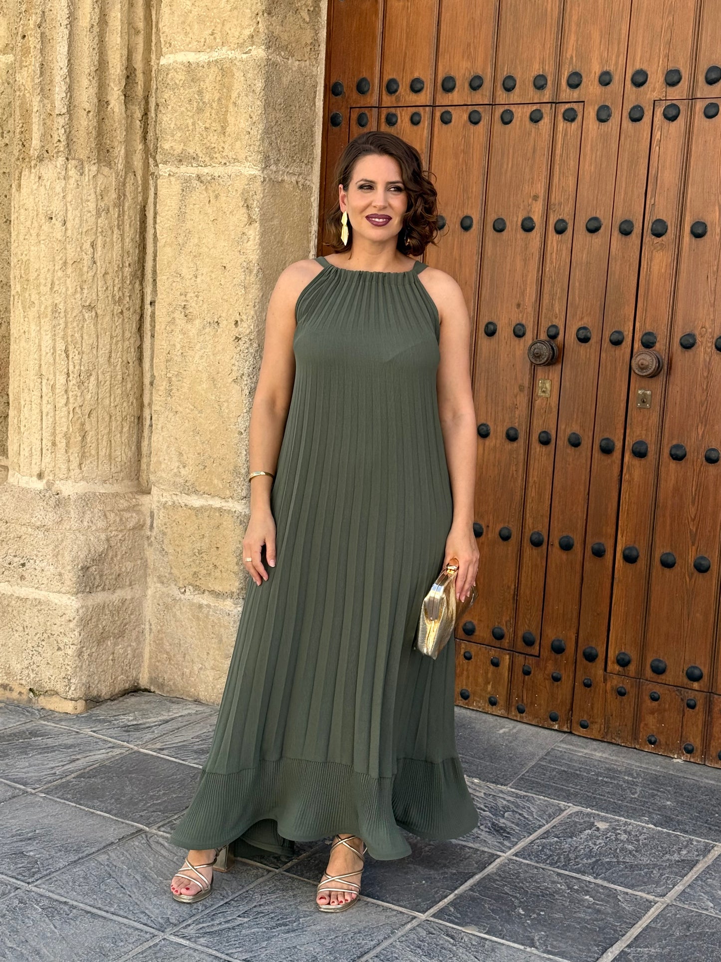 Vestido Cleo Verde kaki