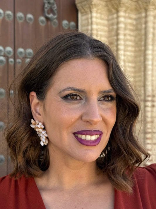 Pendientes Loreto Marfil