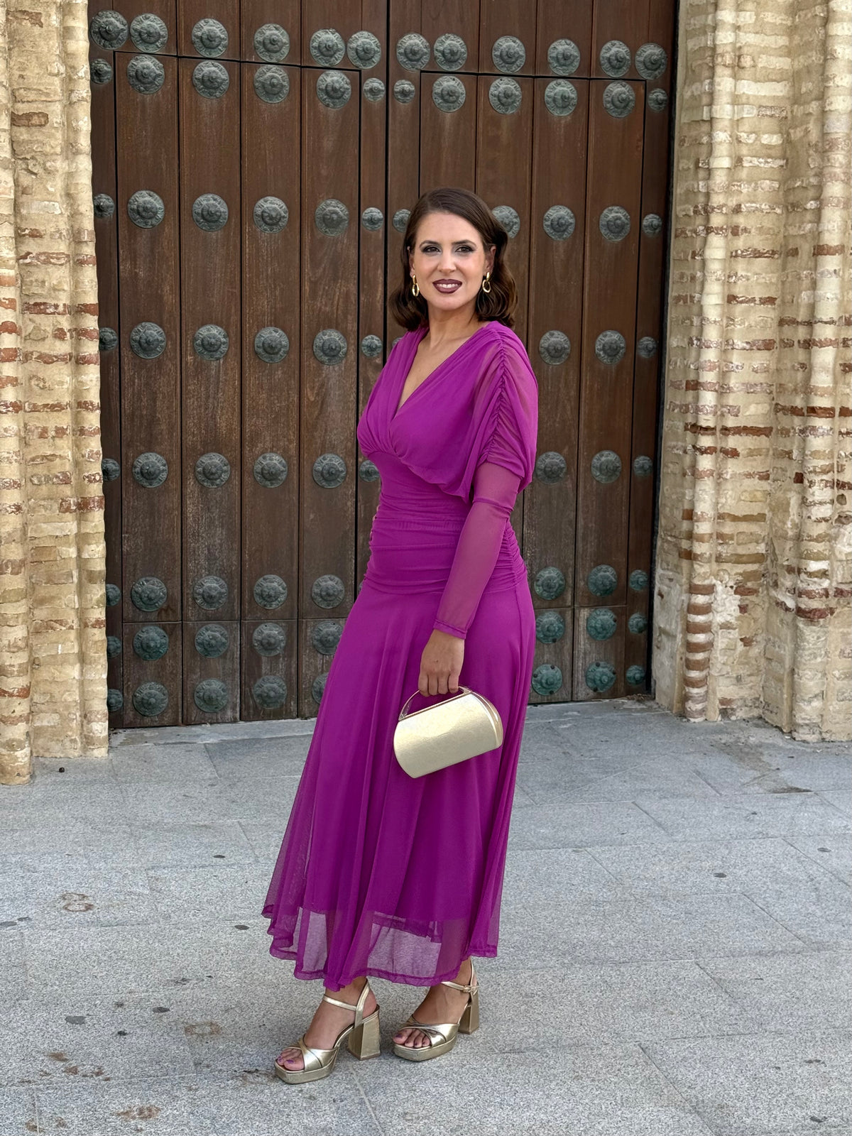 Vestido Graciela Buganvilla