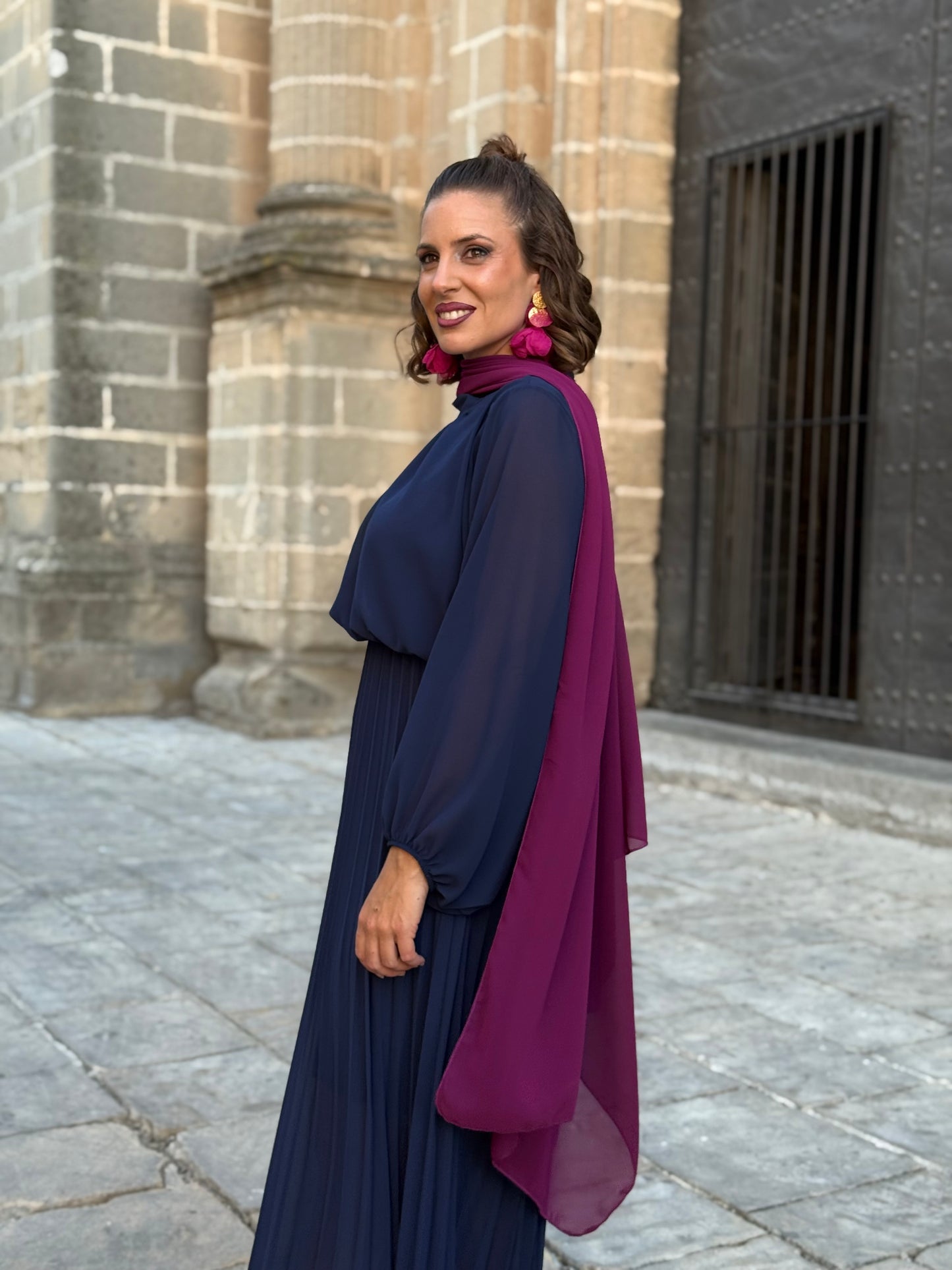 Capa de gasa Berenjena