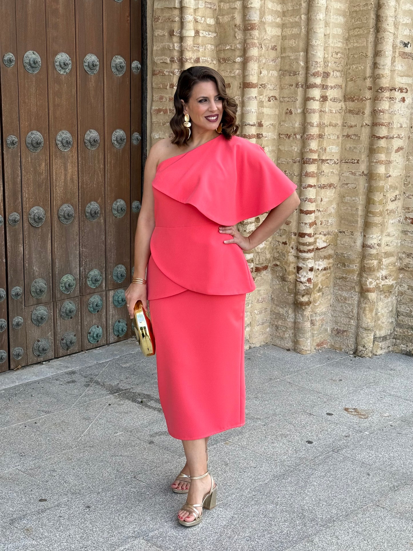 Vestido Renata Coral