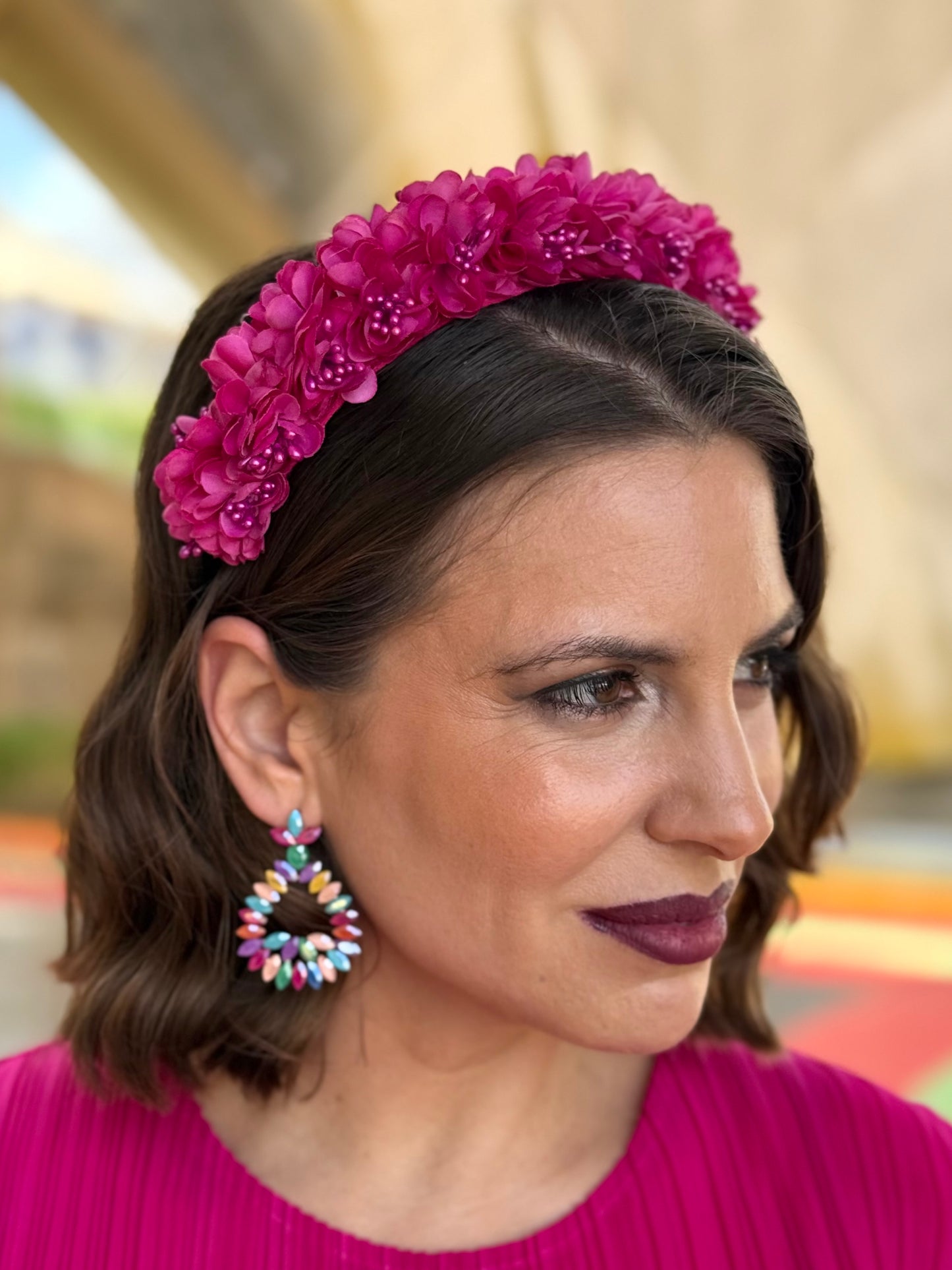 Diadema Floral Buganvilla